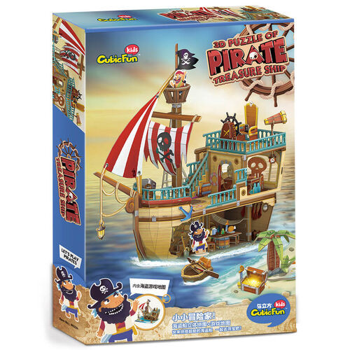 3D Puzzle Pirate Treasure Ship CubicFun 3d Puzzle Cubicfu