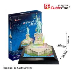   3d LED lighting puzzle: Statue of Liberty (USA) Cubicfun 3D building models