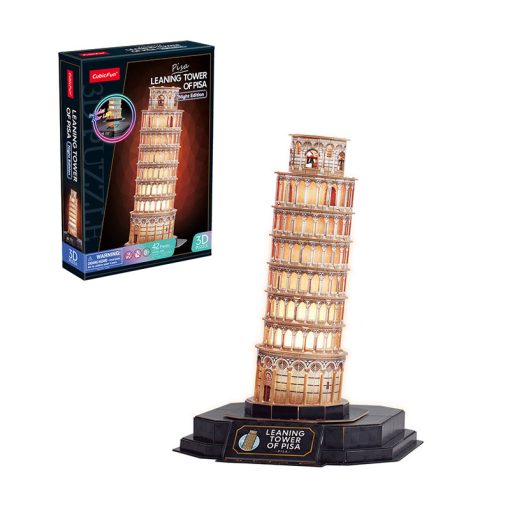 3d LED világítós puzzle: Pisai ferde torony