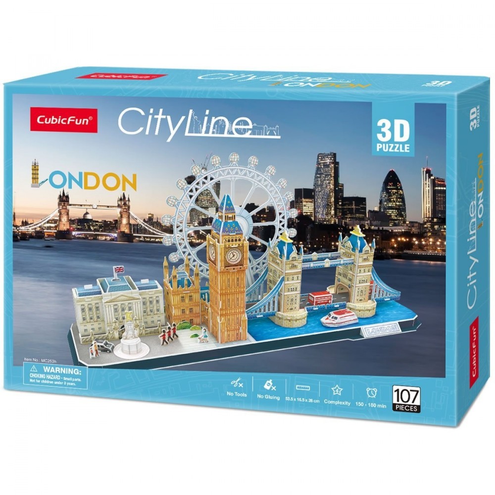 Puzzle 3D - London LED Cityline, Maquette A Construire