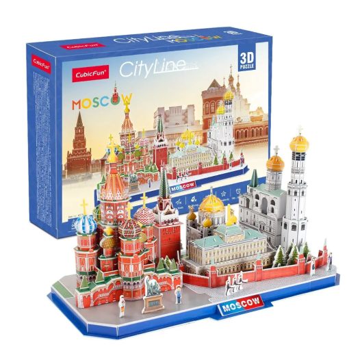 3D puzzle: CityLine Moszkva CubicFun 3D híres épület makettek