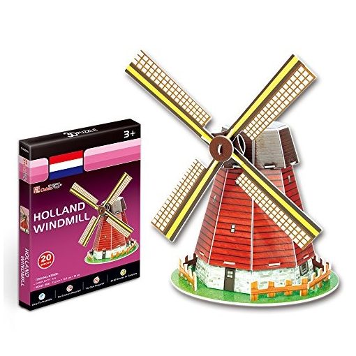 3D small puzzle: Dutch Windmill CubicFun 3D building models