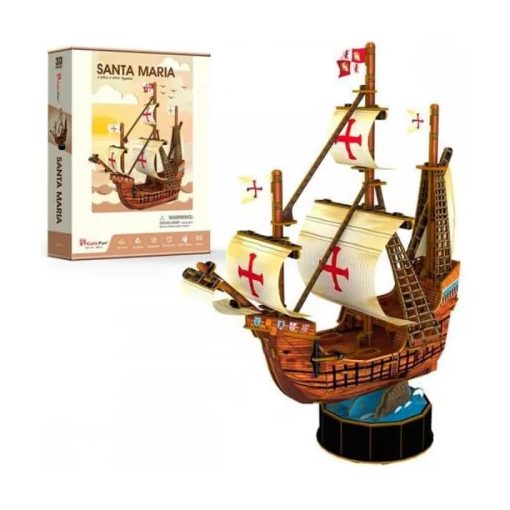 3D kicsi puzzle: Santa Maria CubicFun 3D jármű makettek