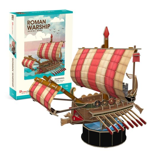 3D small puzzle: Roman Warship CubicFun vehicle model