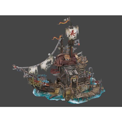 Dutchman Pirate Ship Cubic Fun 3D Puzzle Model Ship