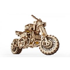   3dpuzzle - Scrambler UGR-10 Motor Bike with sidecar model kit, Ugears